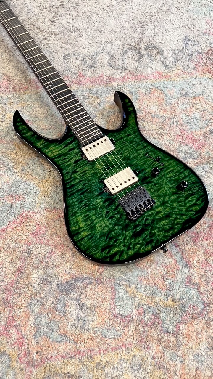 Mayones - Mayones Setius Gothic 6 Custom | Trans Black Matt Green