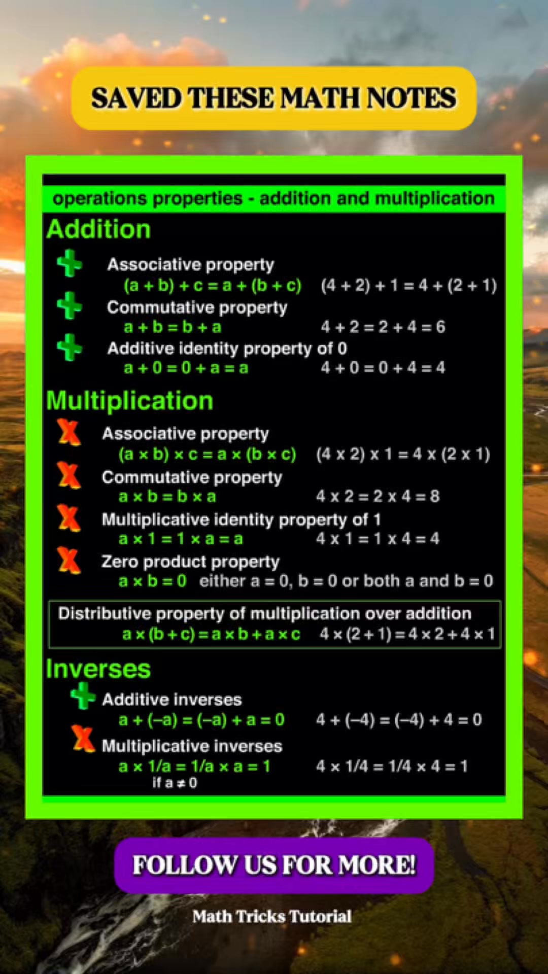 Useful Algebraic Formula Math Notes | Math Tricks Tutorial | Facebook