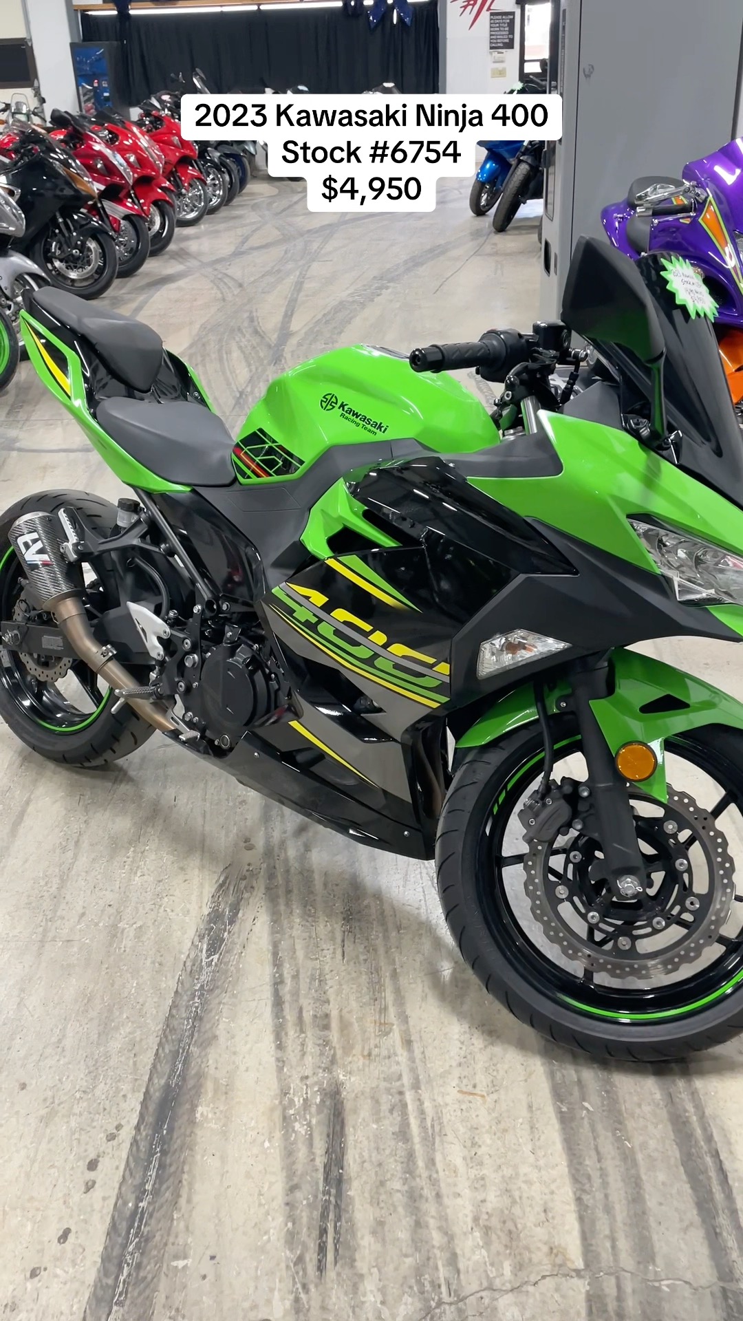 2023 Kawasaki Ninja 400 (Preowned) - 14,190 Miles - $4,950 Stock