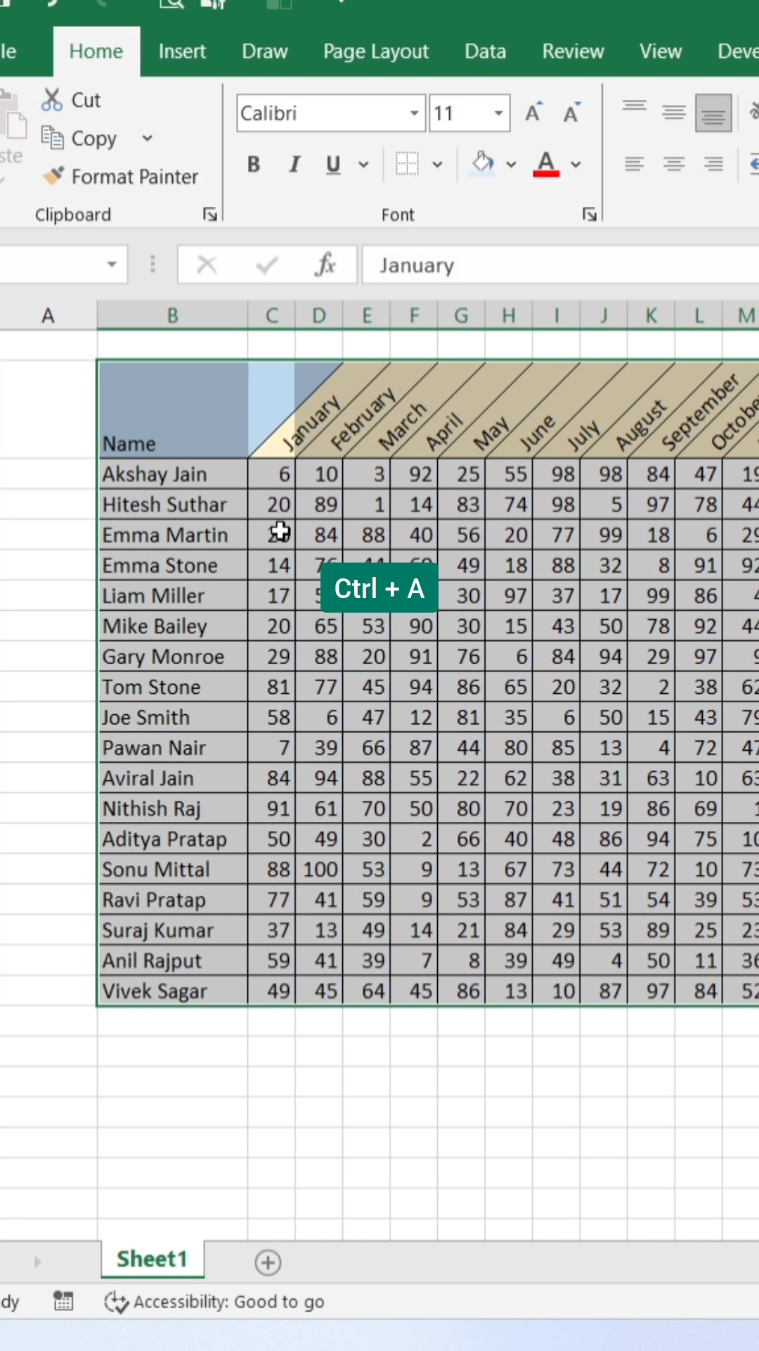 Angled Headers in Excel 😀 #exceltips #exceltricks #exceltutorial # ...