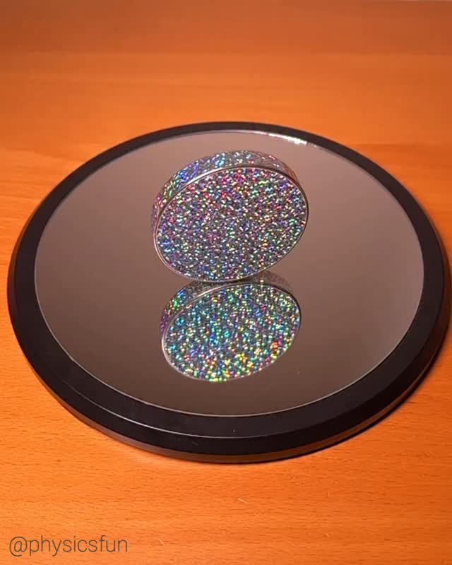Euler's Disk: (best with sound on) this classic physics toy