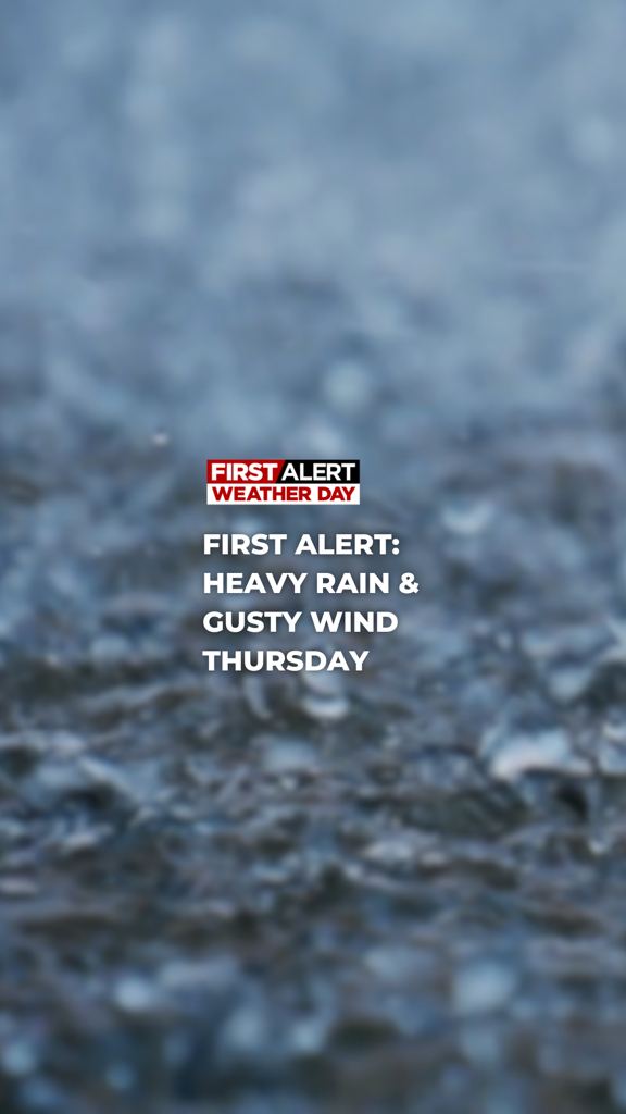 Thursday will be a First Alert Weather Day due to heavy rain arriving ...