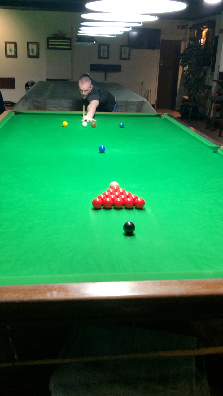 An aggressive break shot to open up the pack and leave the cue ball ...