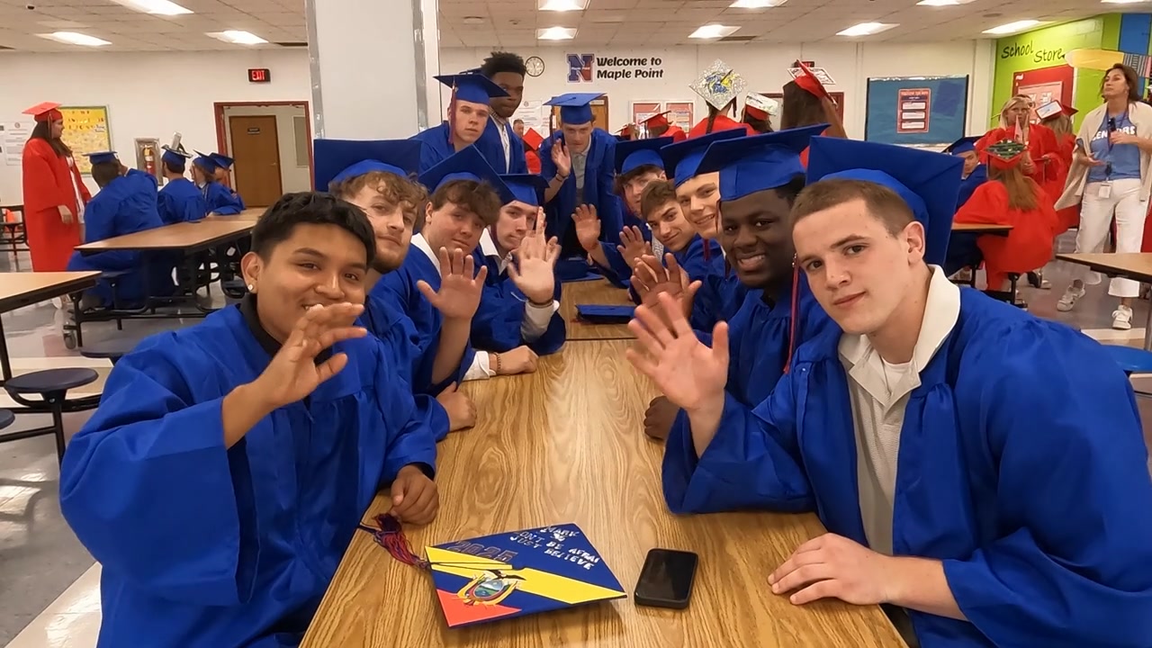 Clap-out ceremony today at Maple Point Middle School for graduating NHS ...