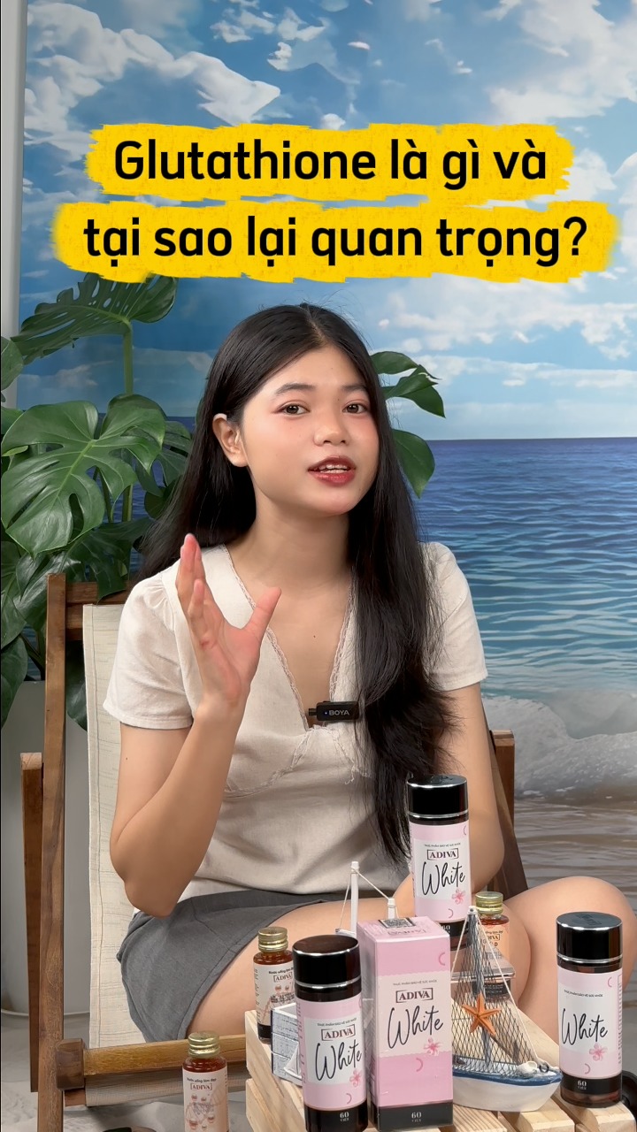 Glutathione là gì? Vì sao lại quan trọng với làn da? ✨, Không phải ngẫu nhiên mà Glutathione xuất hiện trong nhiều viên uống chăm sóc da. Đây là chất chống oxy hóa tự nhiên của cơ thể, giúp bảo vệ tế 