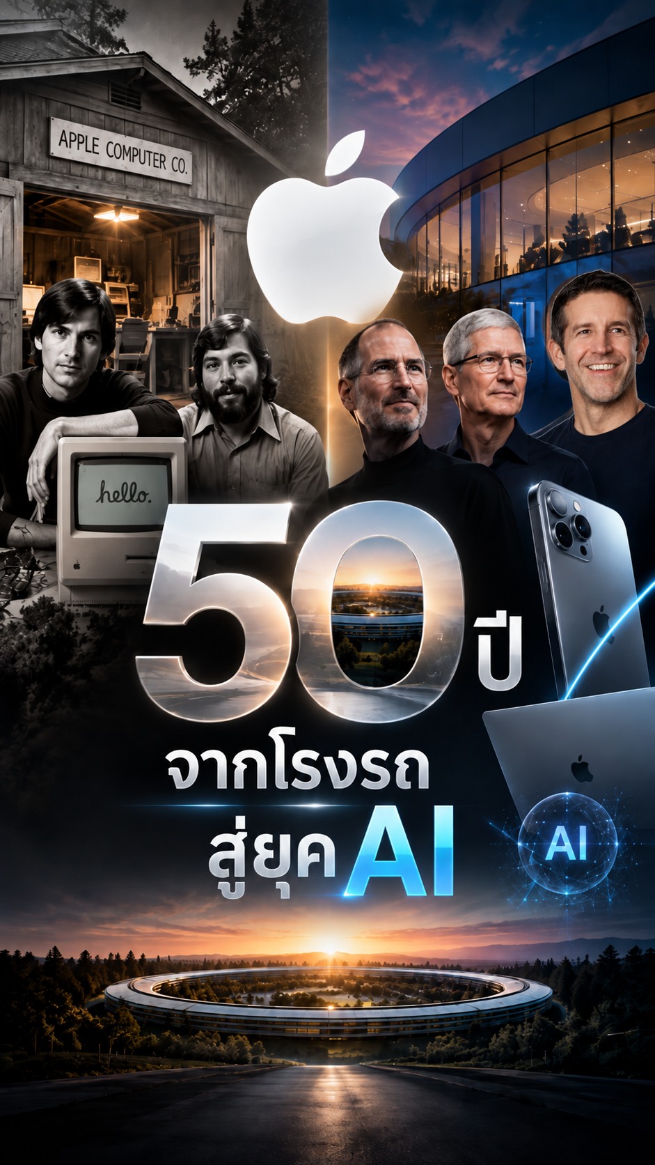 Apple celebrates 50 years with new logo on its website | 9to5Mac