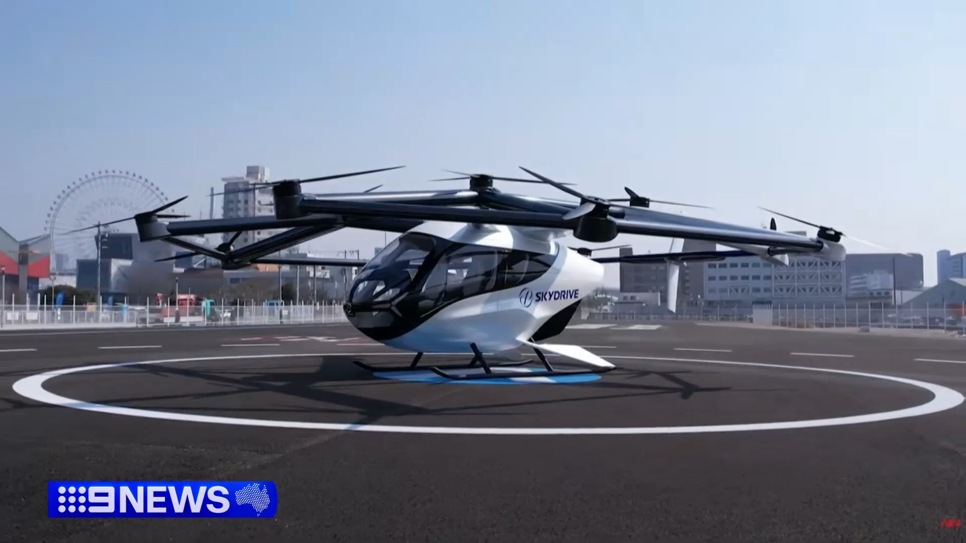 A futuristic aircraft, already flying in Japan, is setting its