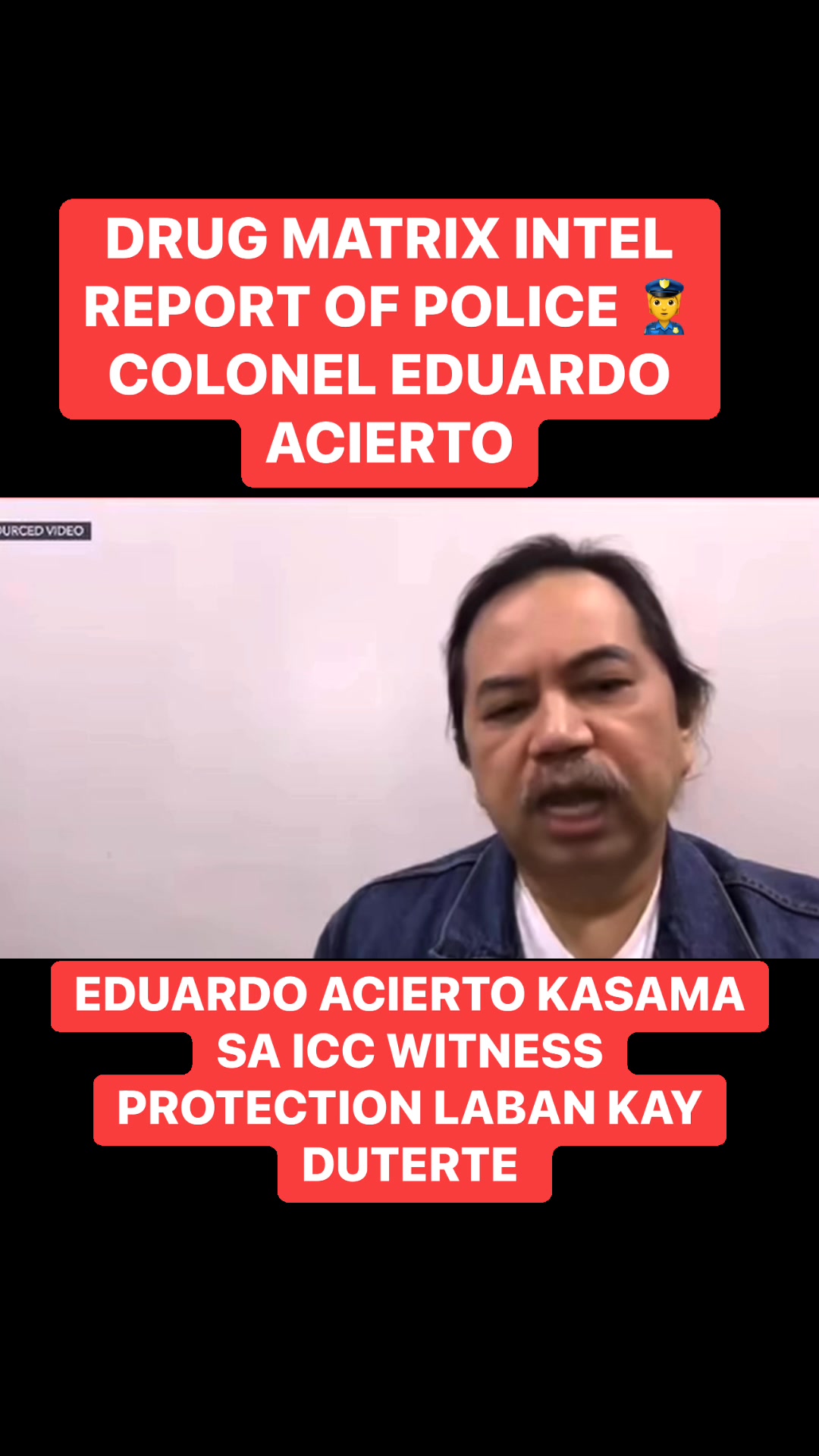 DRUG MATRIX INTEL REPORT OF POLICE 👮 COLONEL EDUARDO ACIERTO ICC ...