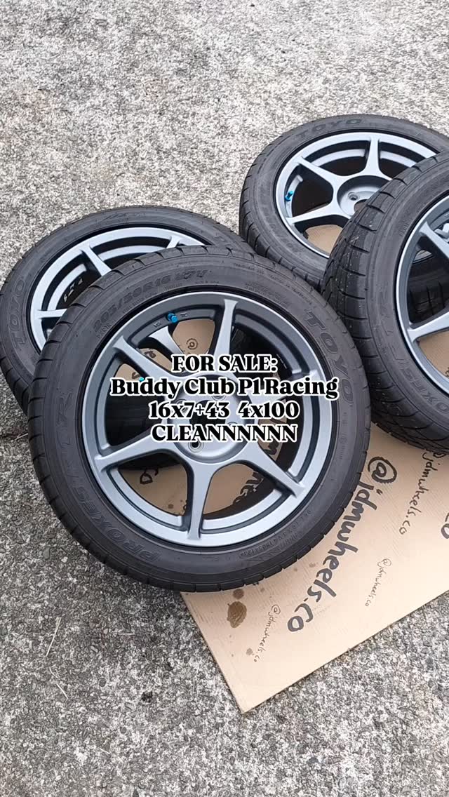 FS: Buddy Club P1 Racing 16x7+43 4x100 (wheels only, tires are