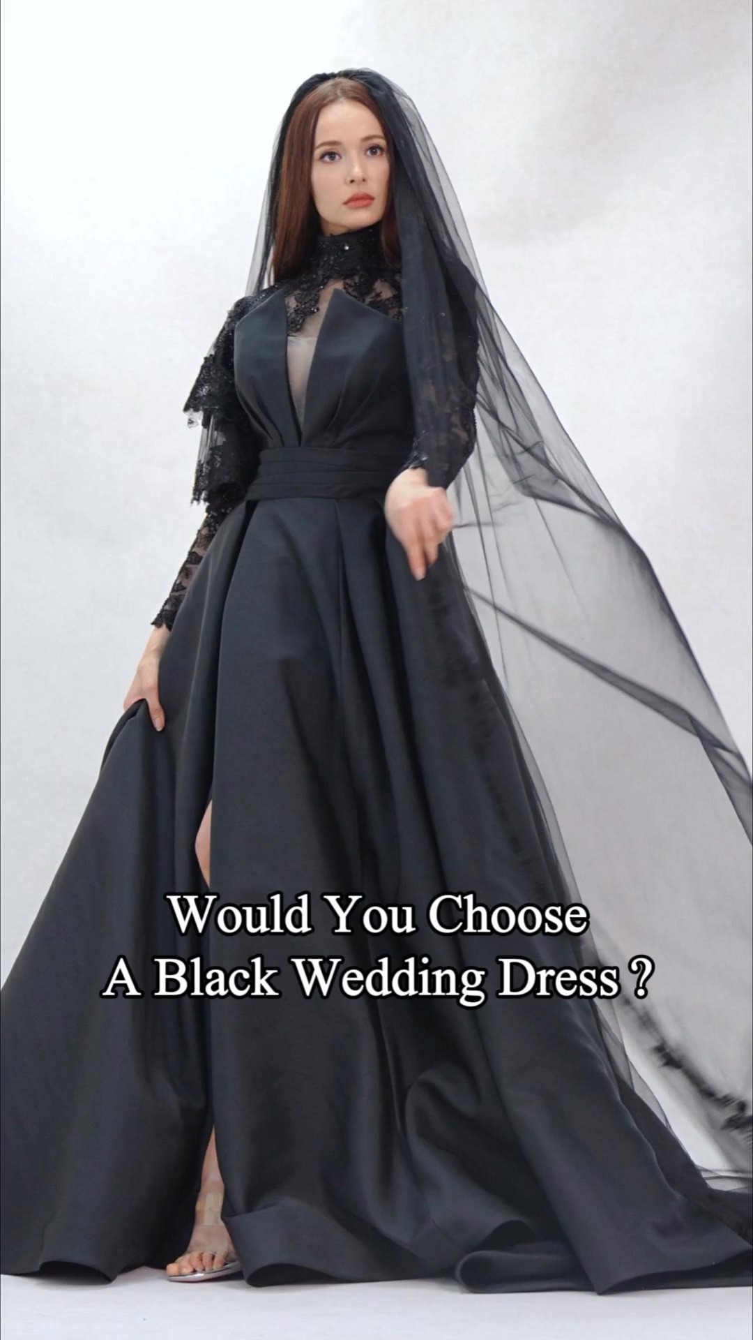 Tradition says white. But your wedding dress should feel like you. 🖤✨ Which one would you choose — 1, 2, or 3? #cocomelody #TrueBeautyEmpowered #weddingdressshopping, 1. #CW3608
