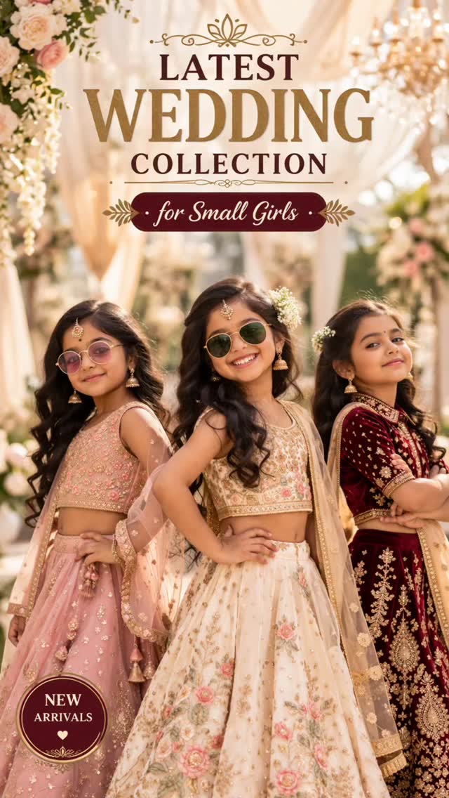 Wedding Collection ❤️❤️, ., ., Girls latest fancy dresses available in all different beautiful varieties..., Sizes for all ages..., 📍 Manuhar Samaiya Market , Gujarati Bazaar Sagar MP, 📞9179154585, 