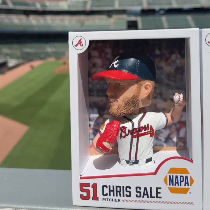 They're part bobblehead, part baseball card. Collect Chris Sale