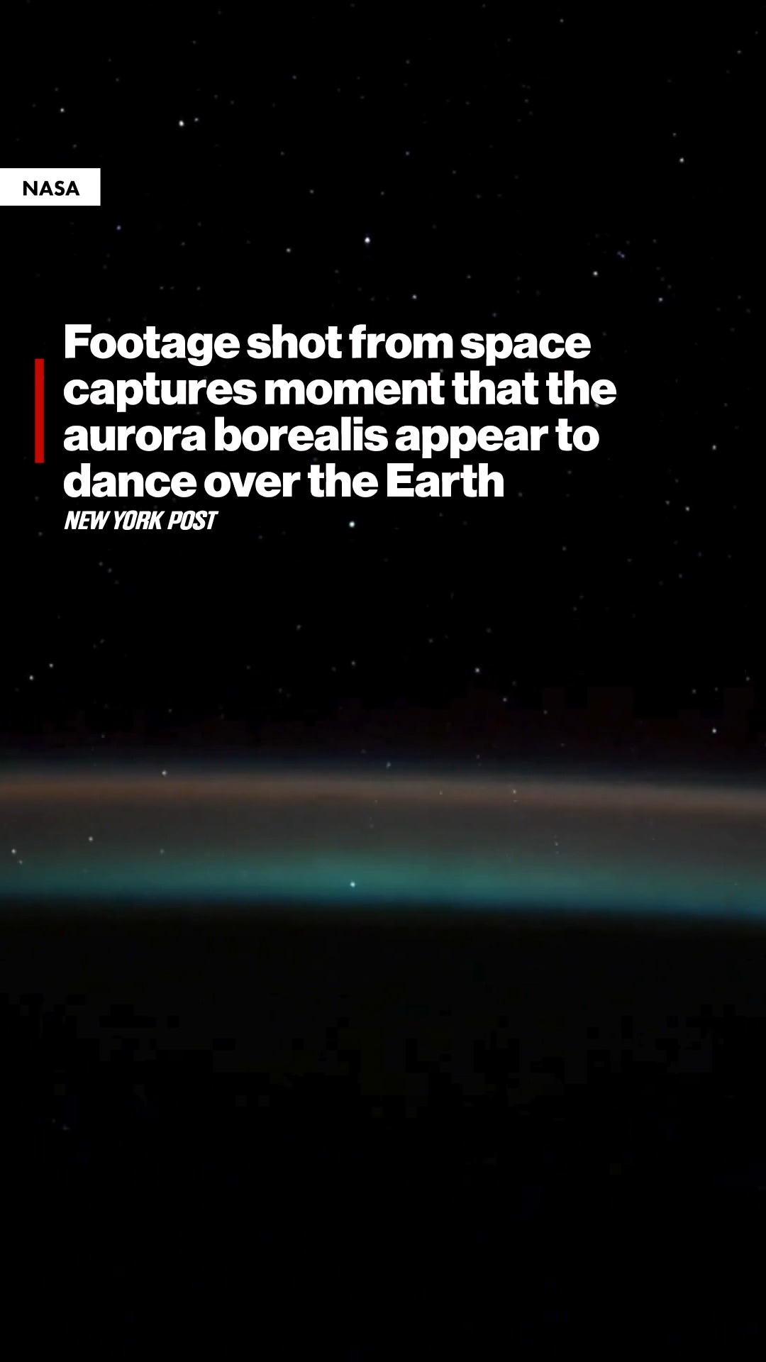 Stunning footage shot from space... - New York Post Lifestyle | Facebook