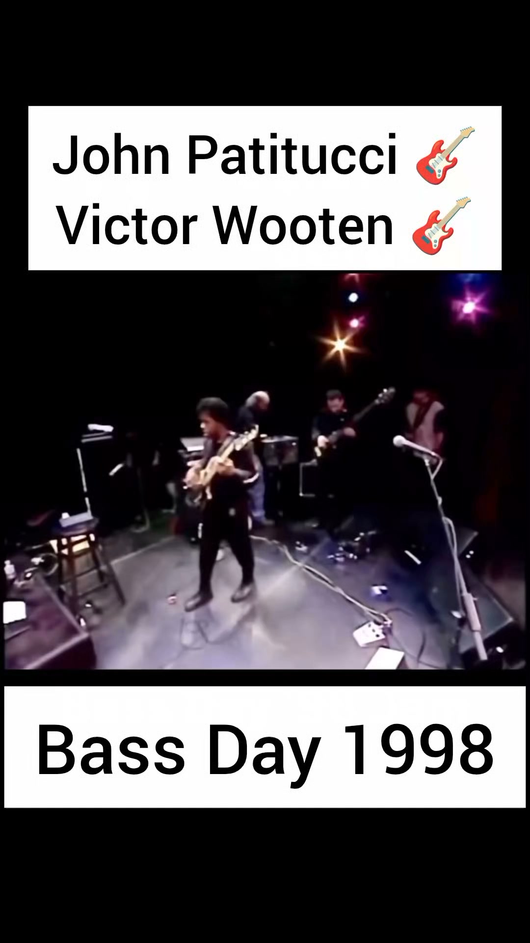 John Patittucci, Victor Wooten at Bass Day '98. | Bass Players United