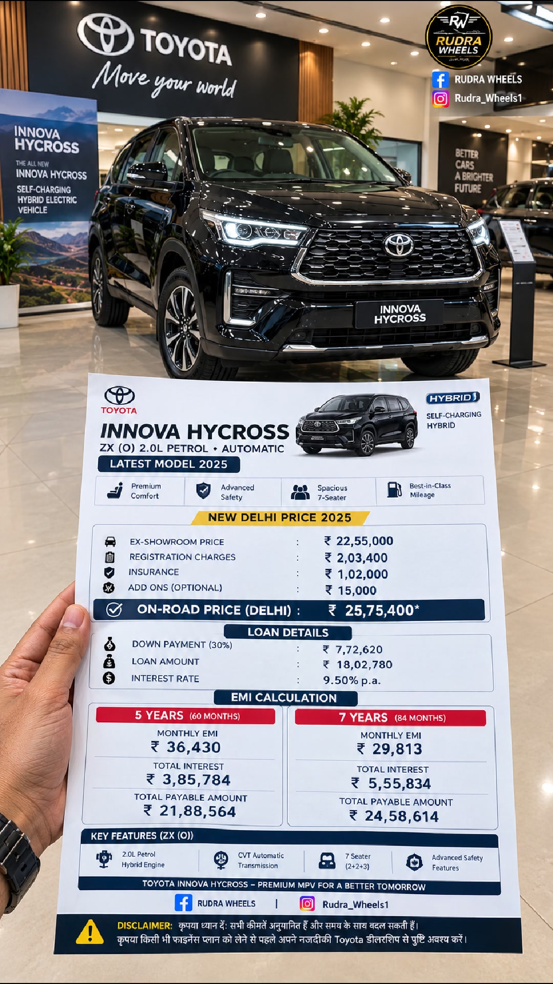 Toyota Innova HyCross..😍 #InnovaHycross #ToyotaInnova #ToyotaCars