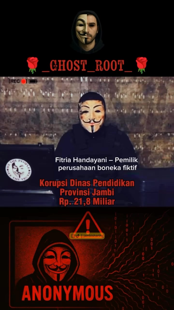 Sebuah video yang diunggah oleh akun TokTok bernama @ghost_root ...