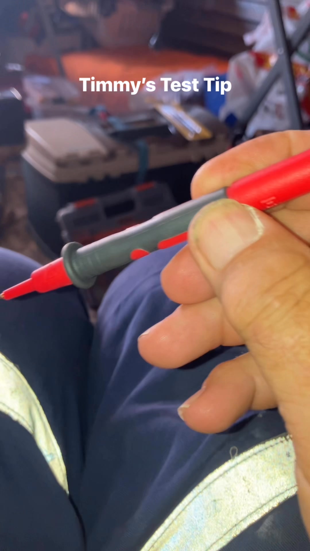 How to minimise potential shock injury when testing for live. # ...