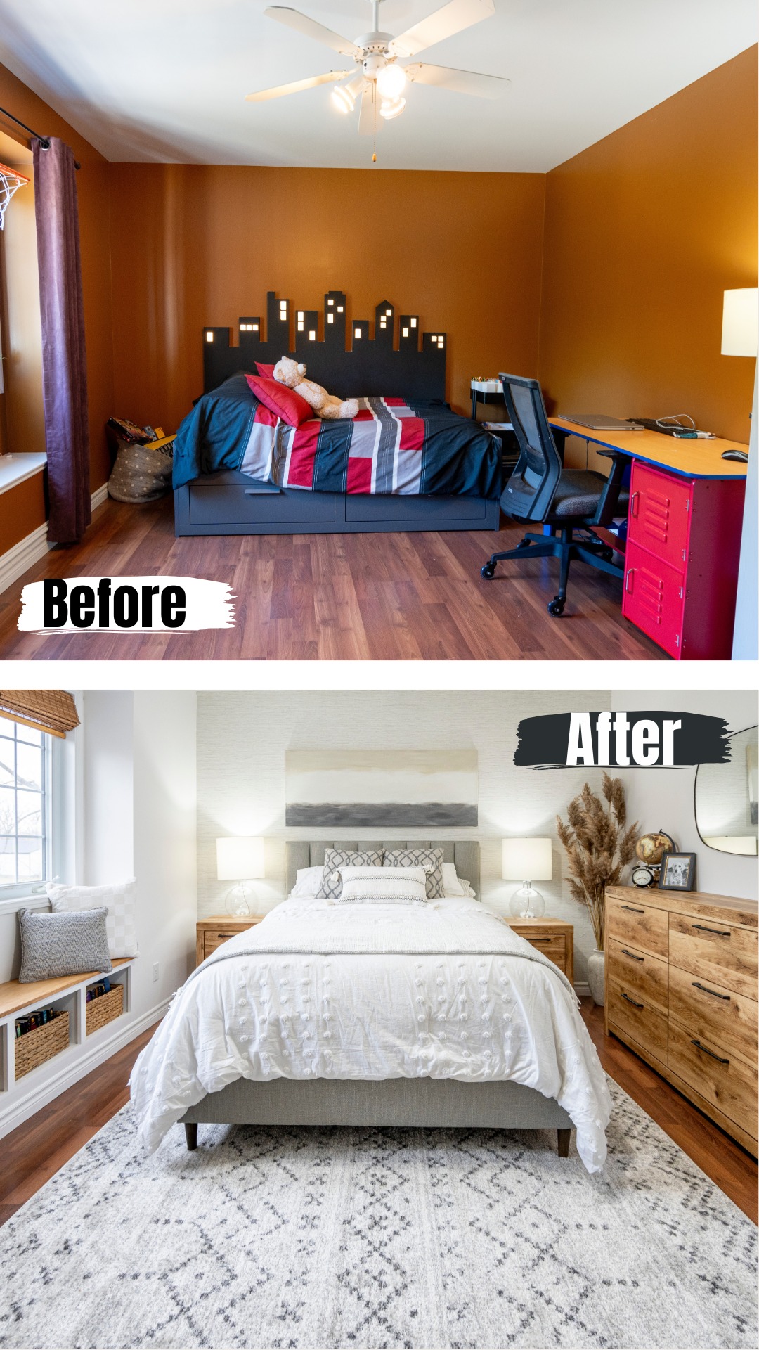 This bedroom makeover is probably my favourite transformation of all ...