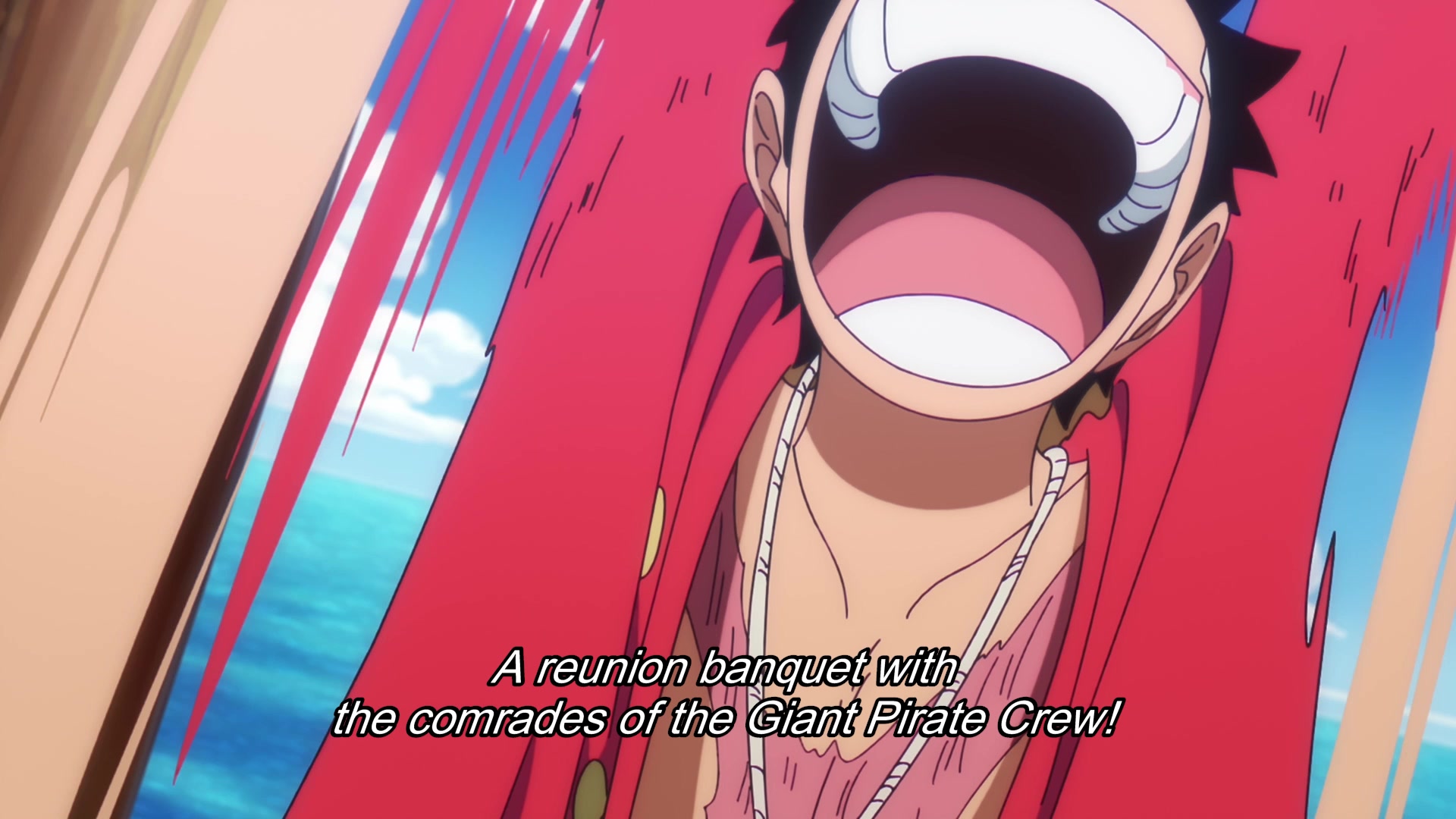 Brimming with anticipation for their new adventure, the Straw Hat 