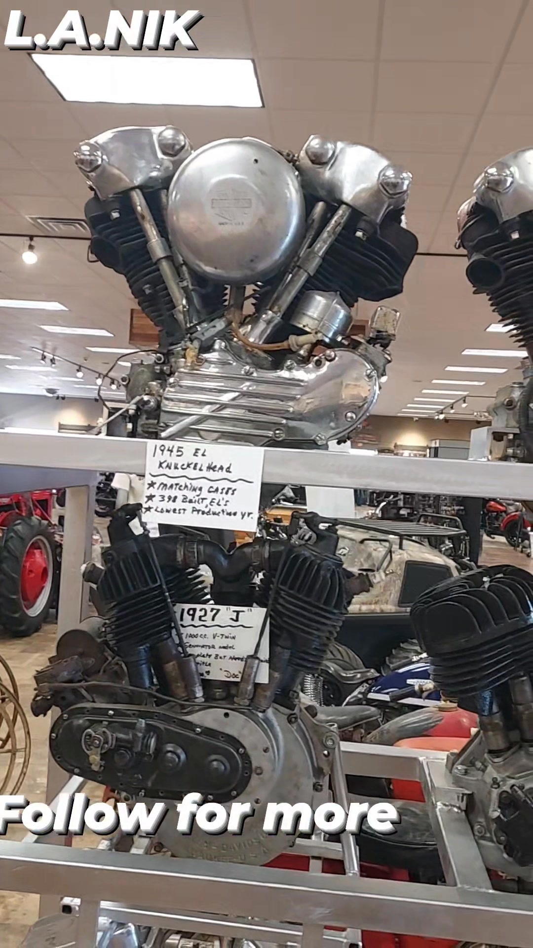 A nice little collection of Harley Engines! #harleydavidson