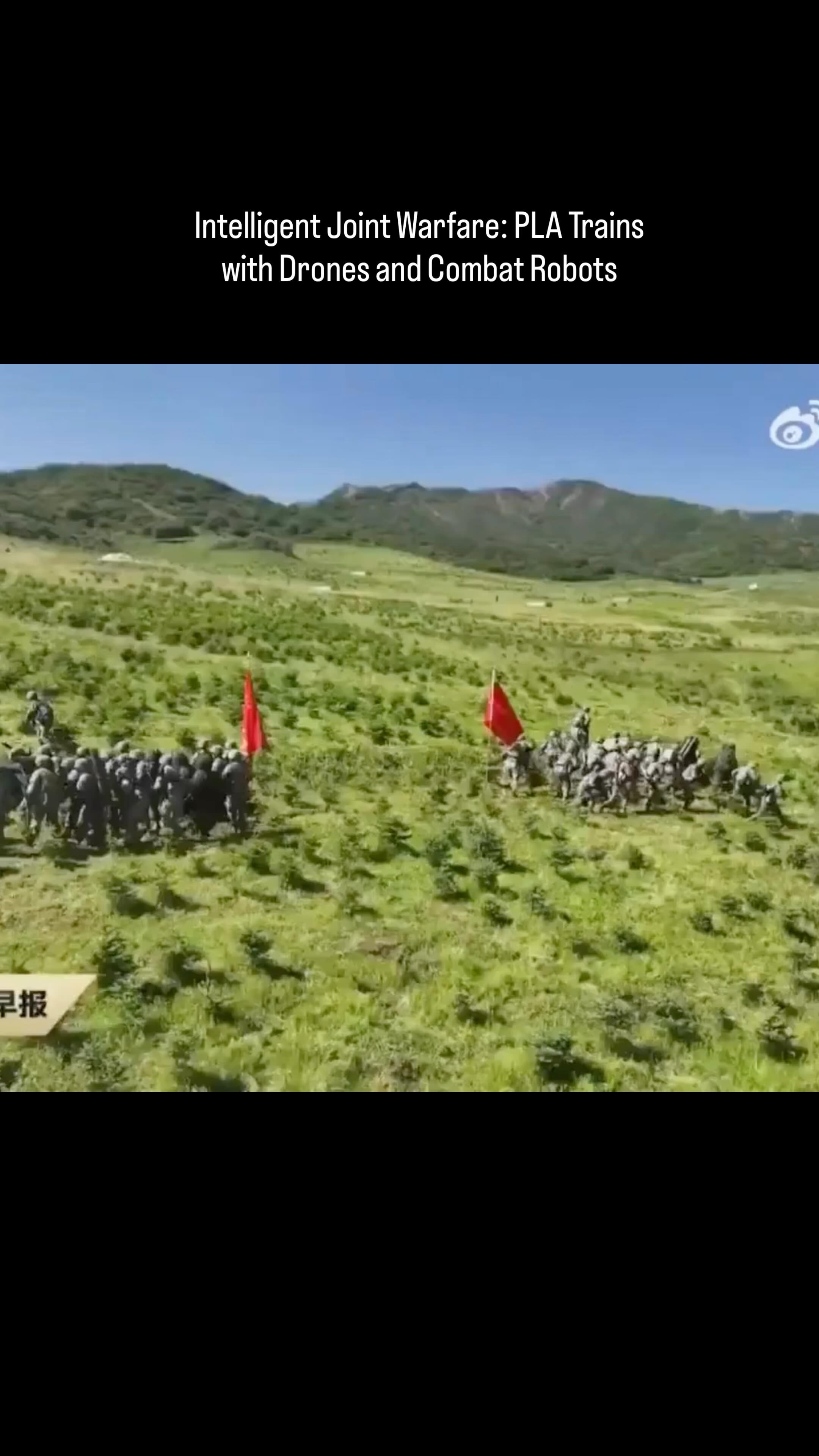 The PLA is drilling with small drones and robotic ground units. This ...