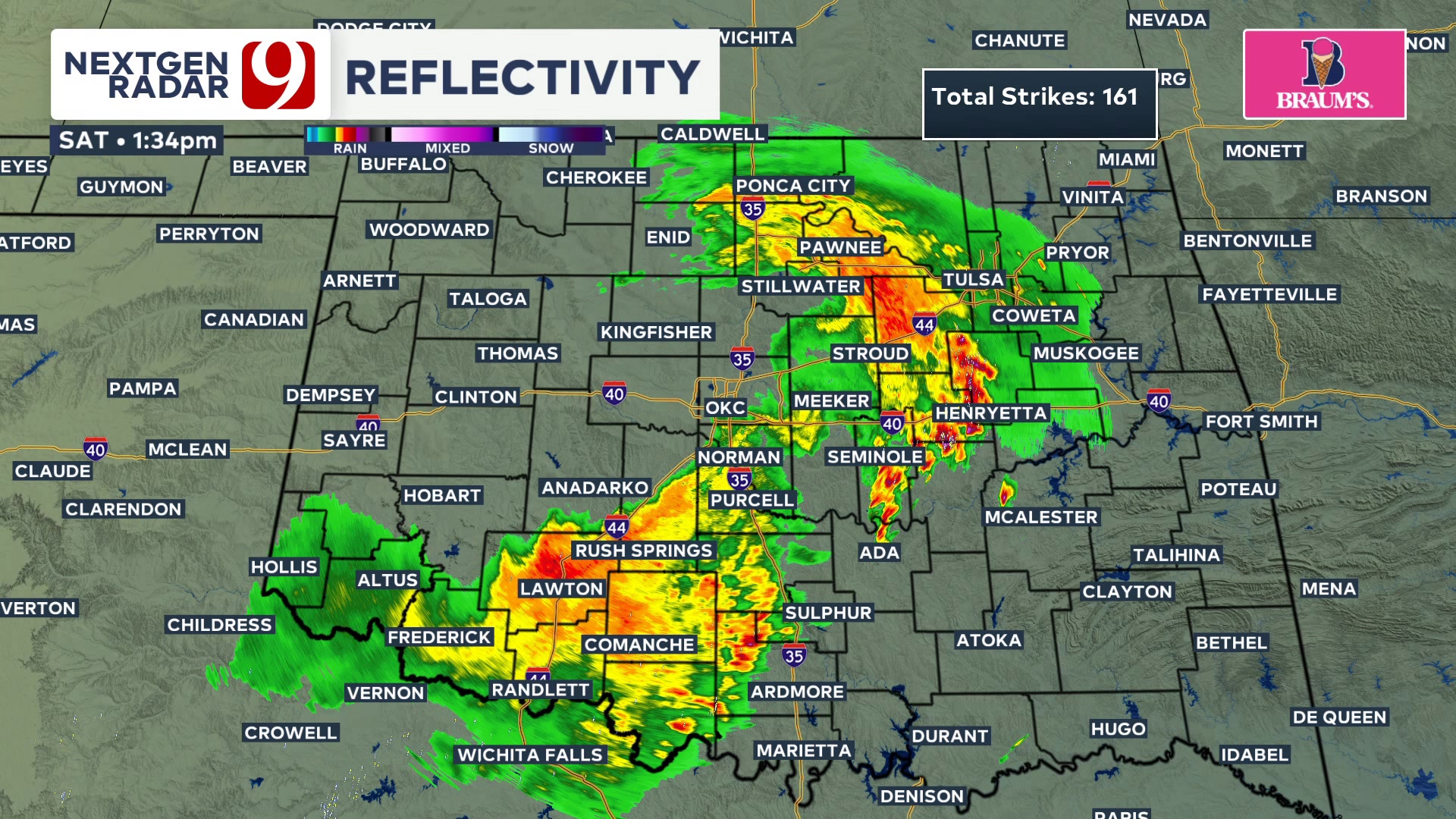 Radar Update 1:41 PM - Rain and thunder continue to slowly move off to ...