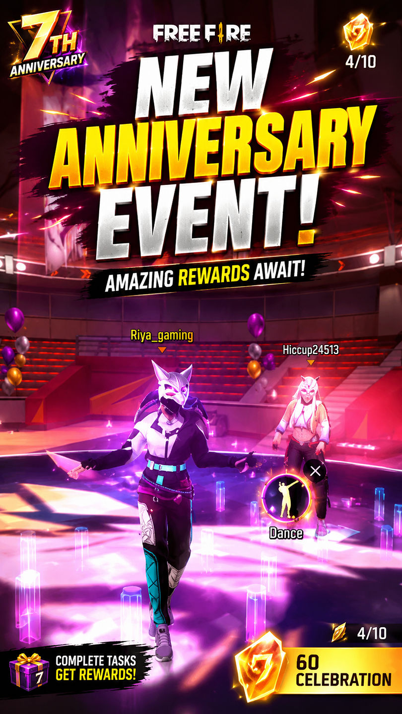 The Battle Continues | 8th Anniversary | Free Fire 8 years of