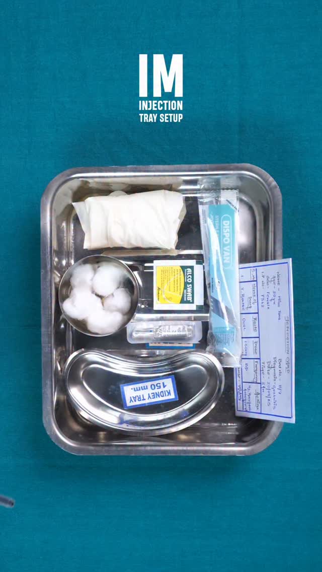 How to Prepare an IM Injection Tray #IMInjection #InjectionTray # ...