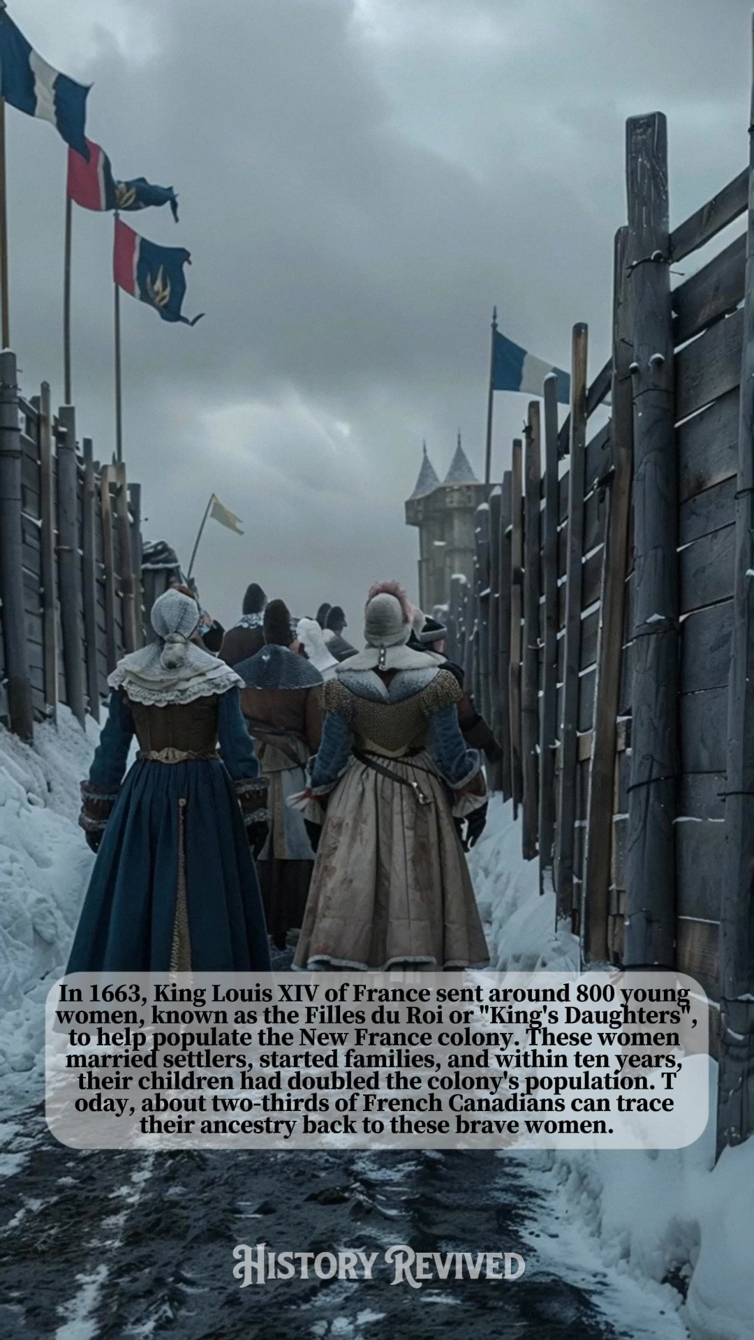 In 1663, King Louis XIV of France sent 800 young women known as the ...