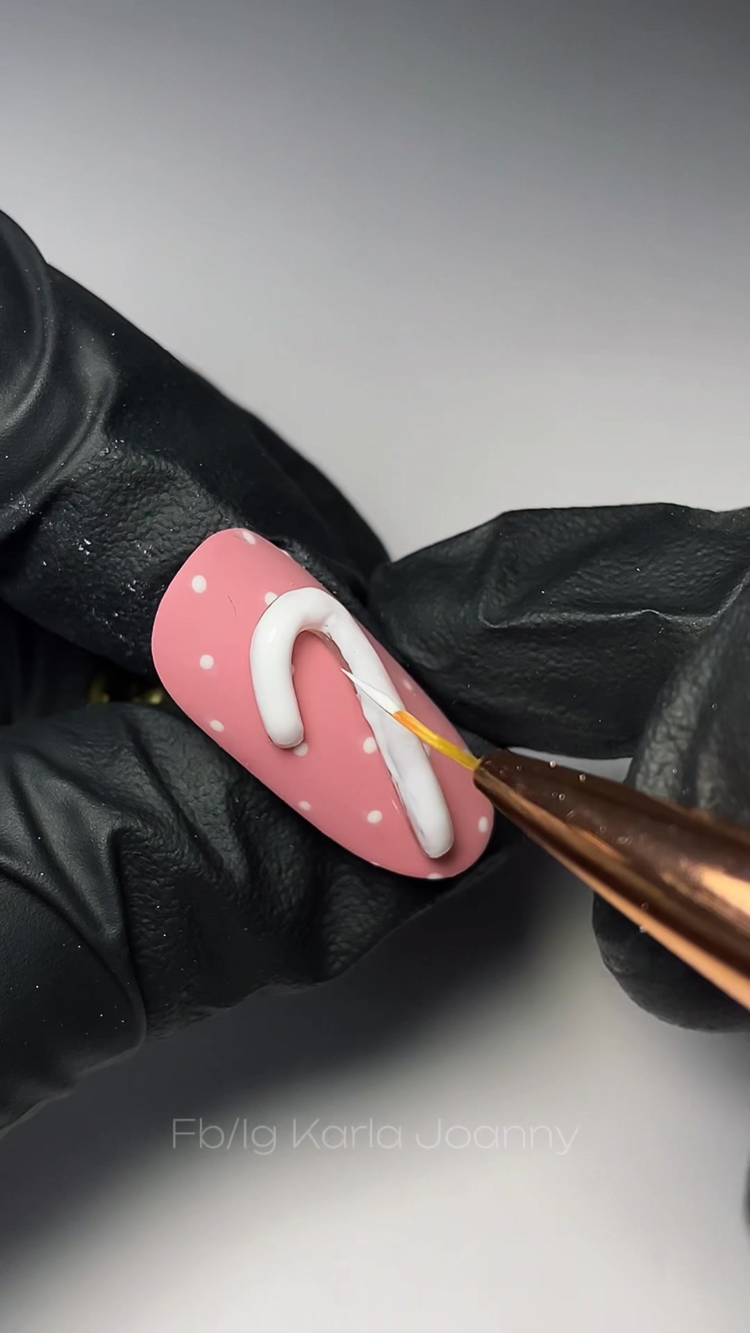Tutorial de bastón navideño en 3D con gel #nailtutorial #navidad # ...