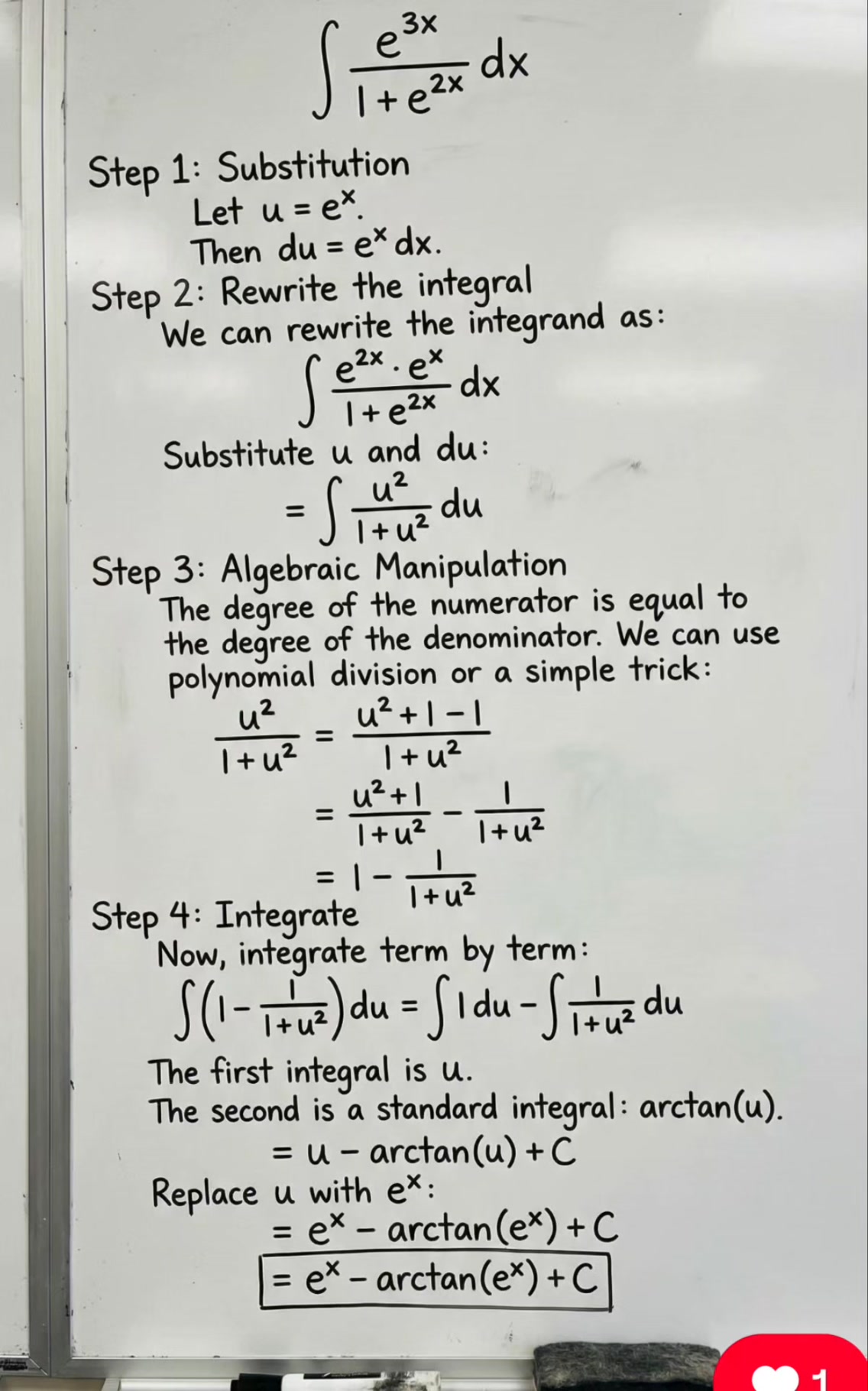 Integral: ∫ x² √(1 − x²) dx 📕 Same problem, deeper understanding! Watch ...