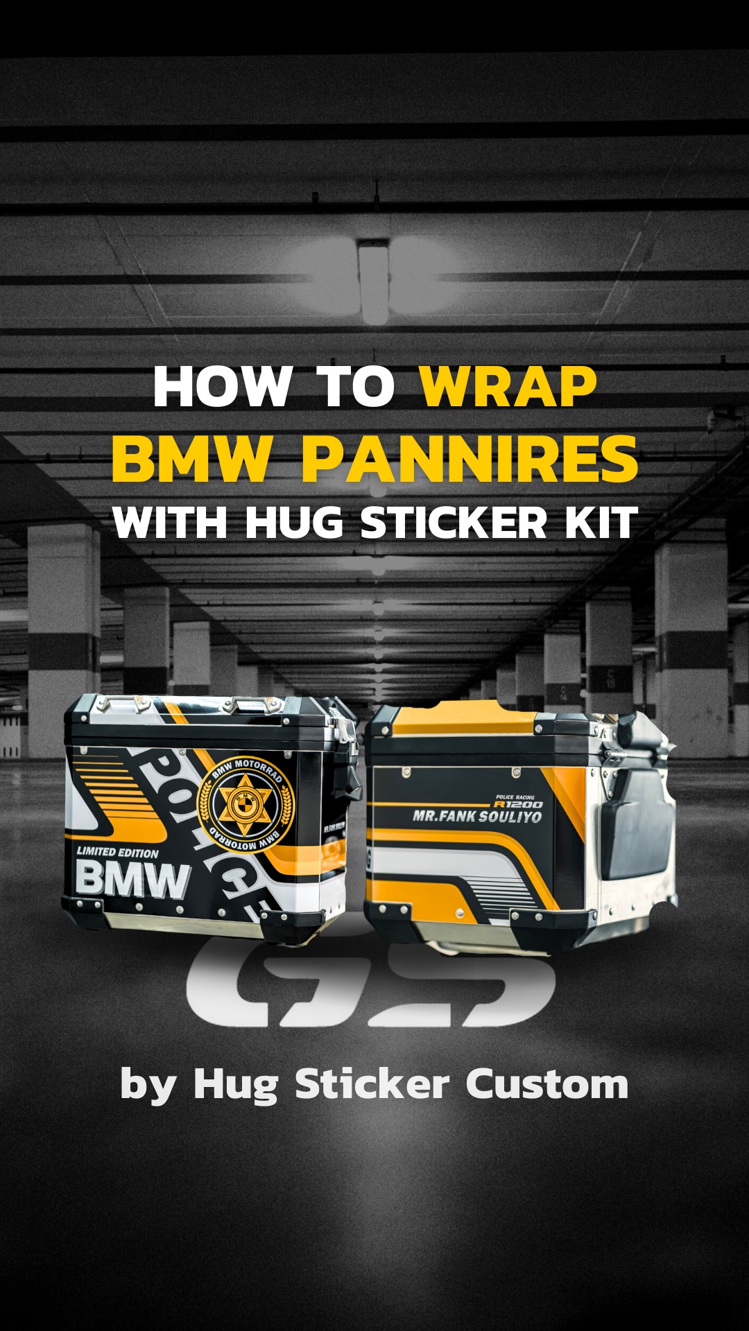 Hug Company - How to Wrap 'BMW PANNIRE' with Hug Sticker...