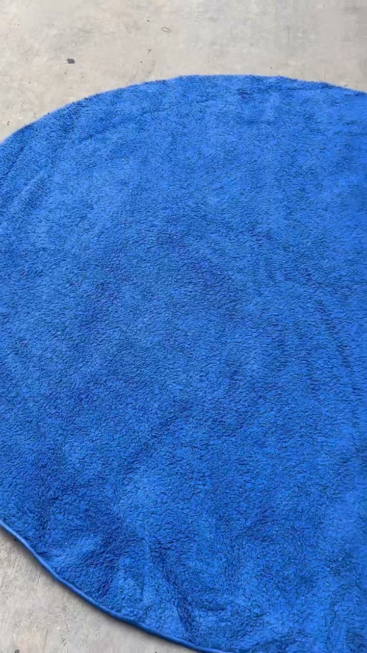 IKEA Stoense Round Rug 195cm Blue - Used, Clean