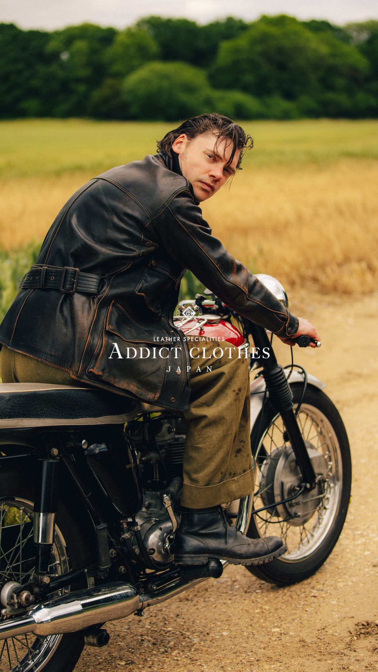 Addict - AD-01 DEERSKIN CENTER ZIP JACKET. YOU CAN ORDER IT AT OUR