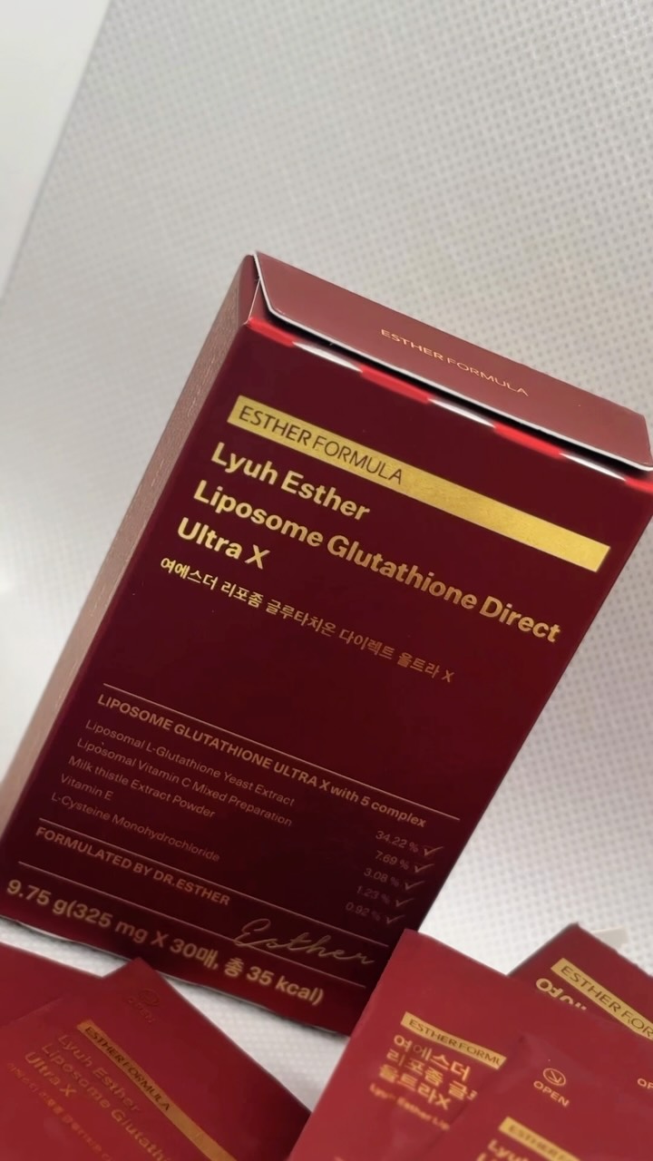 Inner beauty starts from within ✨ These glutathione strips from Esther Formula literally melt on your tongue and help brighten your skin from the inside out. With liposome technology, yo