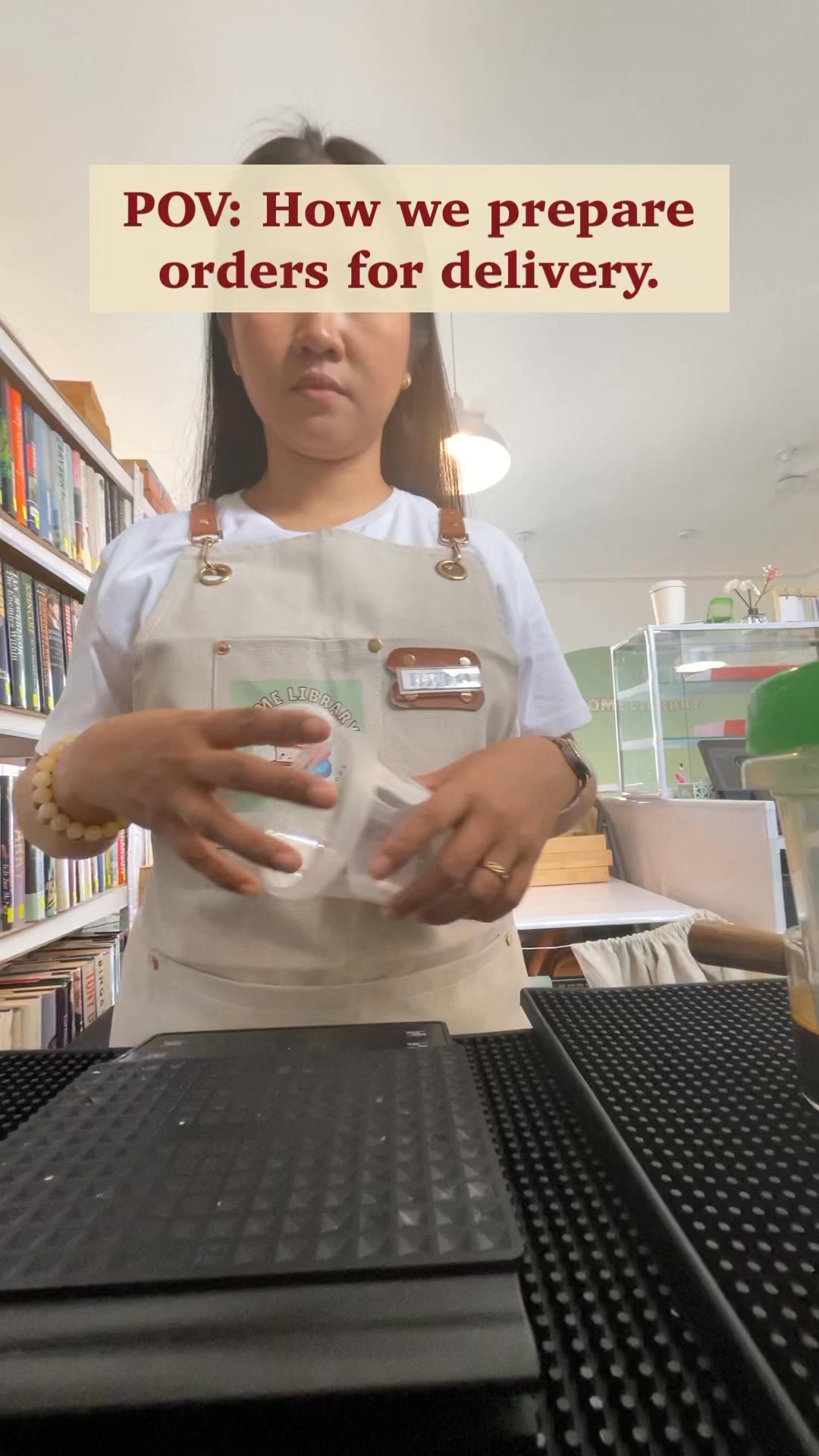 POV: How we prepare orders for delivery. ☕️📚 Kanina hnd p ko nkakaopen ...