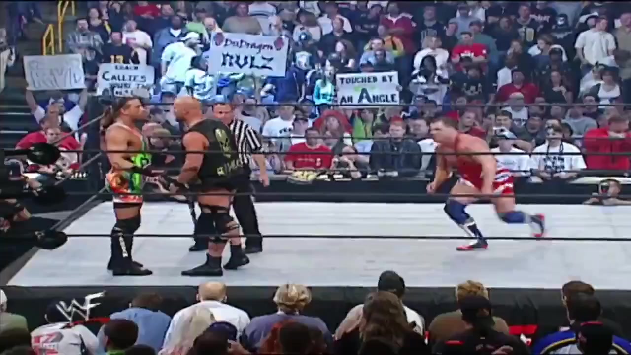 🏆 WWF Triple Threat Title Match Stone Cold Steve Austin (c) vs