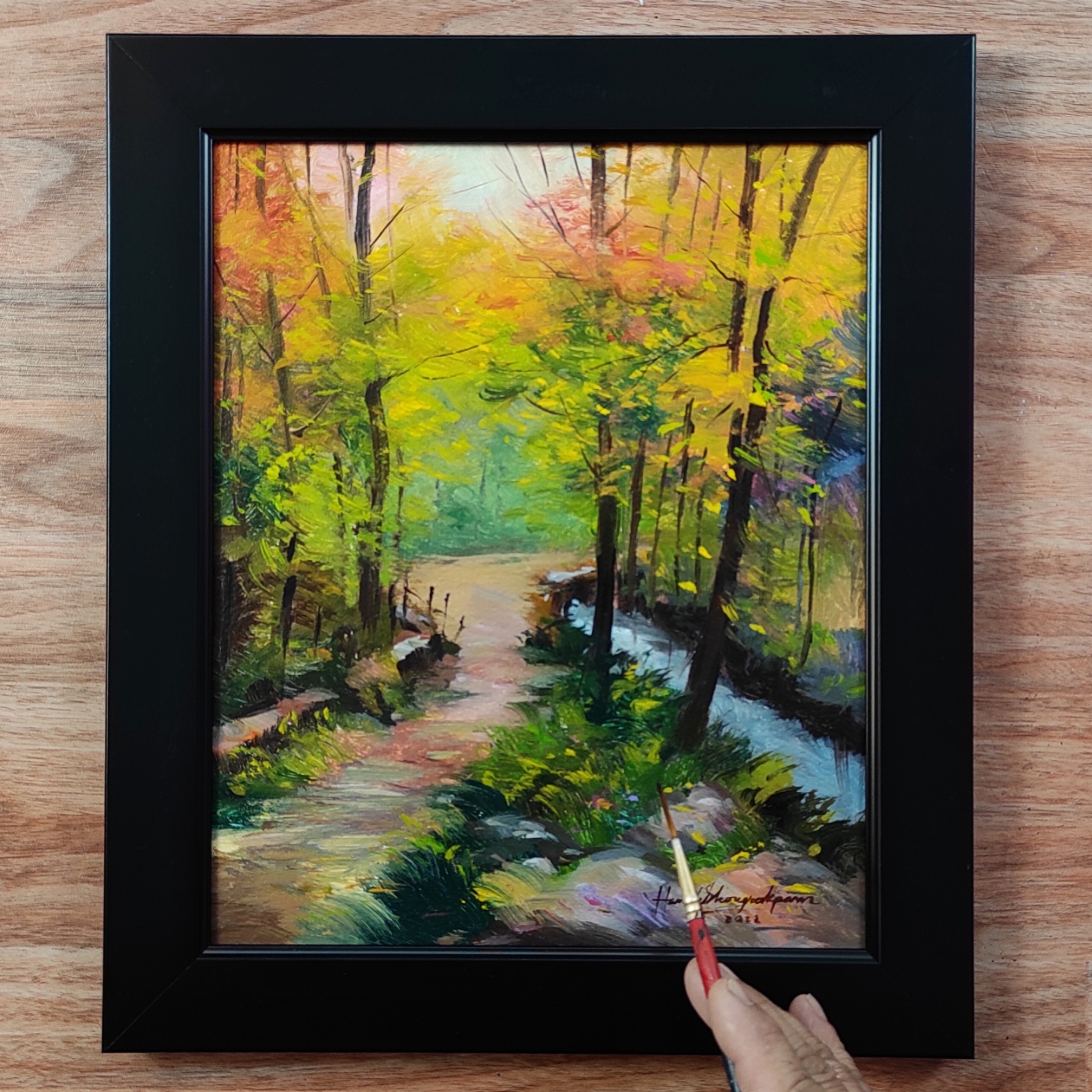 New acrylic landscape painting 🎨😍 #fblifestyle | Hamlet Shougrakpam Art ...