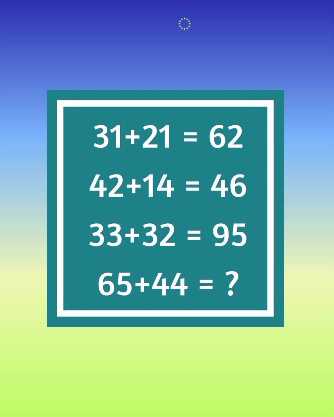 🔥Maths Puzzle 🧐 #reelsviralシfb #reelschallenge #maths #puzzle # ...