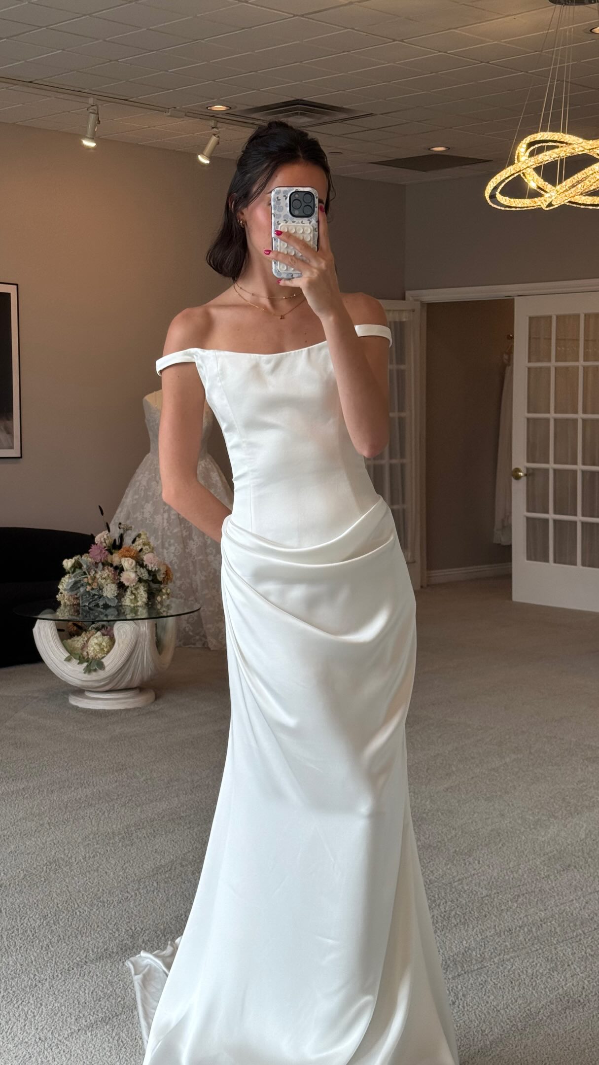 a new Tara Lauren reminding us that a beautifully draped skirt is truly an art form 🤍 | Ellynne Bridal