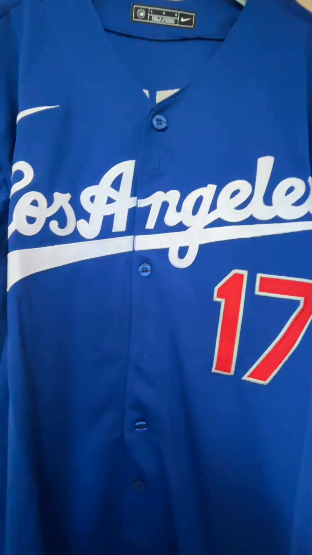 Men's MLB Los Angeles Dodgers Shohei Ohtani #17 Royal Replica