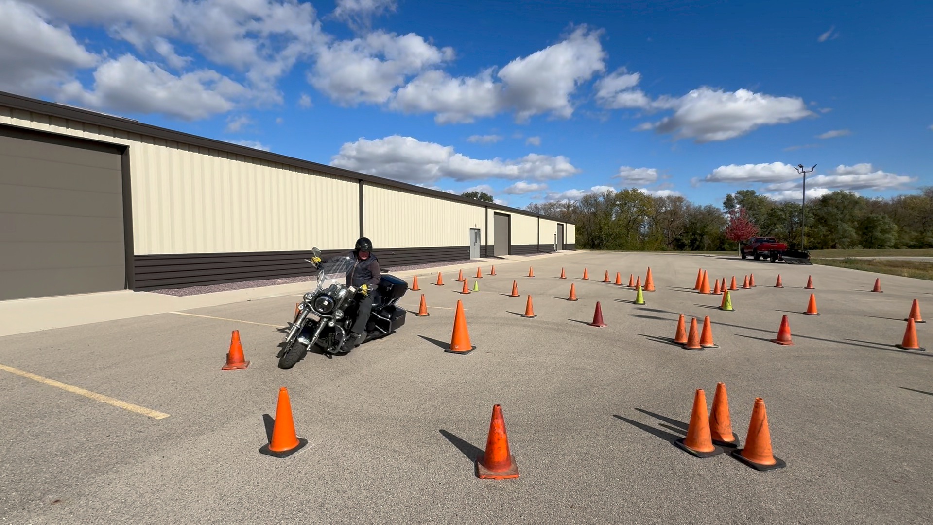 Slow speed skills drills NO BRAKE. Full course. Rider: Eric Bernstein ...