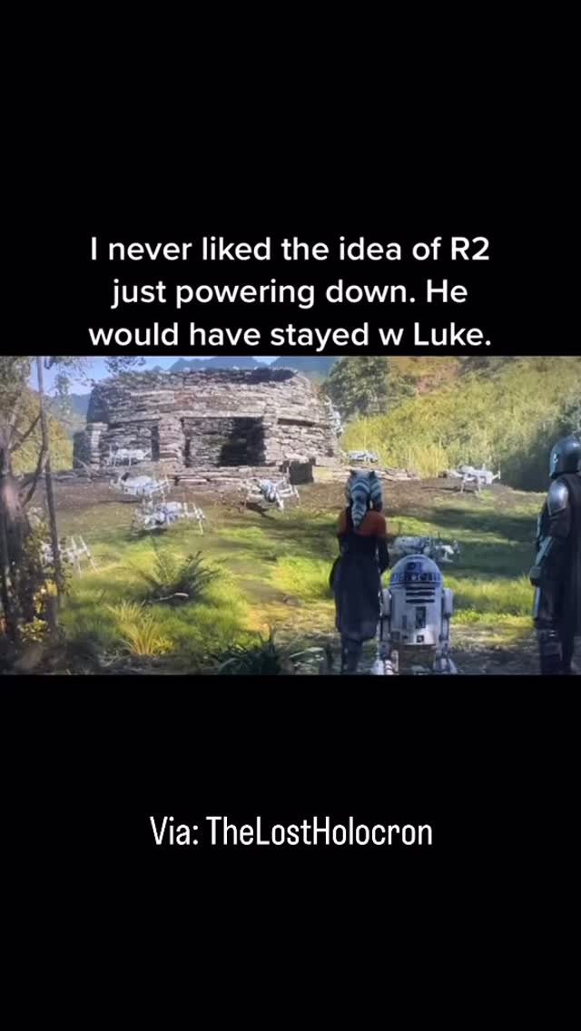 I didn’t like the idea of R2 powering down…he’s always been the heart ...