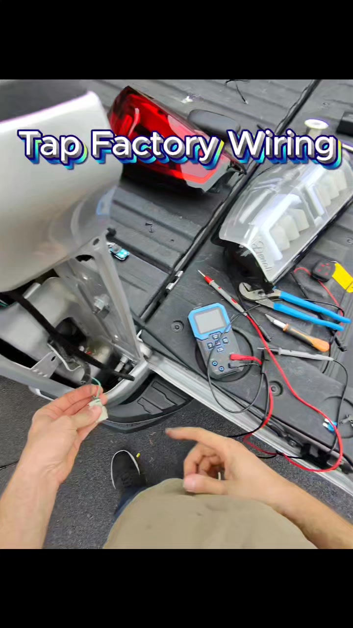 Tap factory wiring. #FactoryWiring #WireTap #CarWiring #DIYCarMods # ...