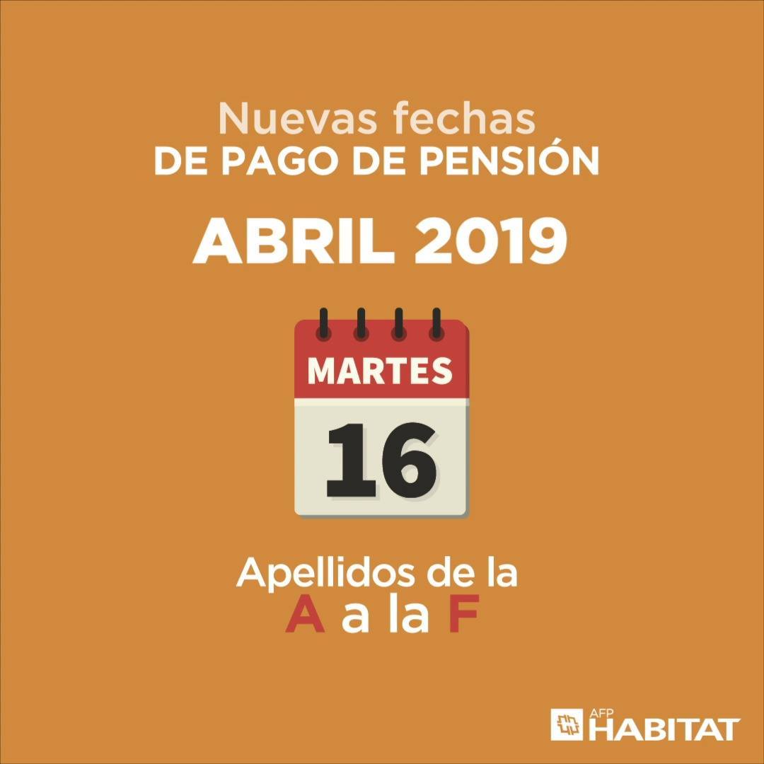 AFP Habitat - Conoce las nuevas fechas de pago de pensión... | Facebook