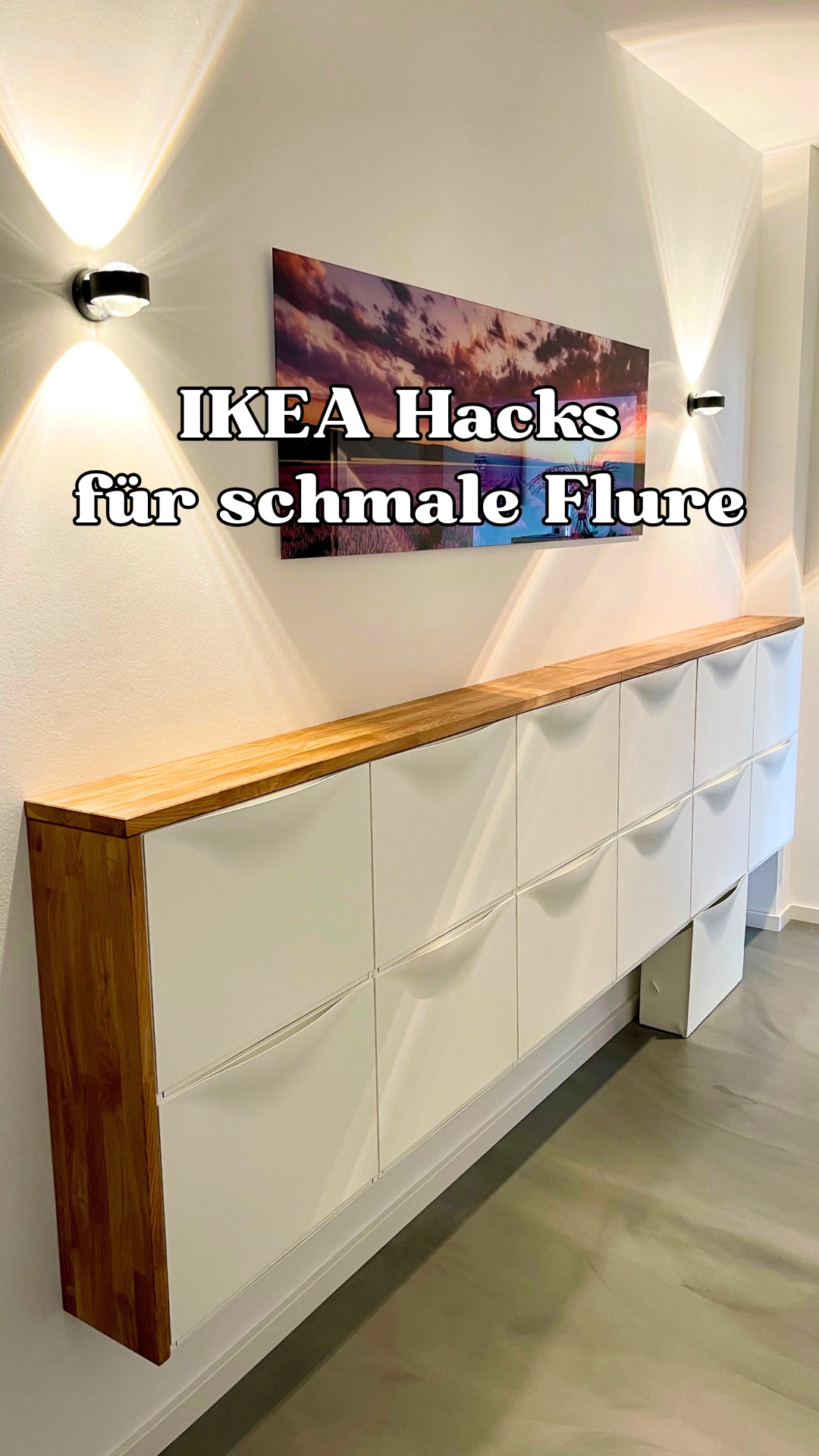 Schmale Flure sind eine Herausforderung – aber diese Kundenprojekte zeigen, wie viel möglich ist. 😍, Mit IKEA Trones lässt sich selbst wenig Tiefe optimal nutzen. Die Module sind extrem schlank,