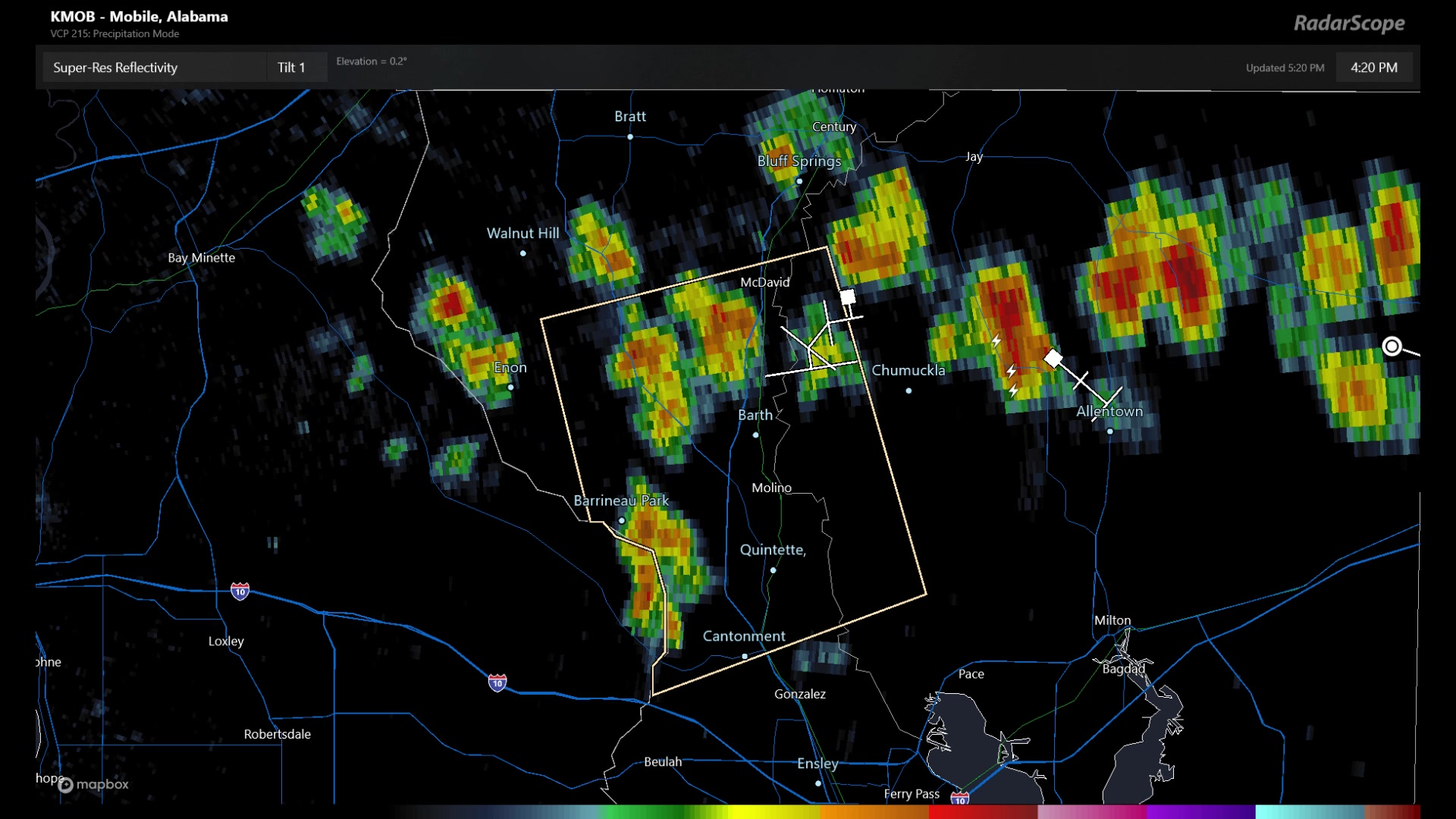 A STRONG THUNDERSTORM will impact portions of North Escambia and Santa ...