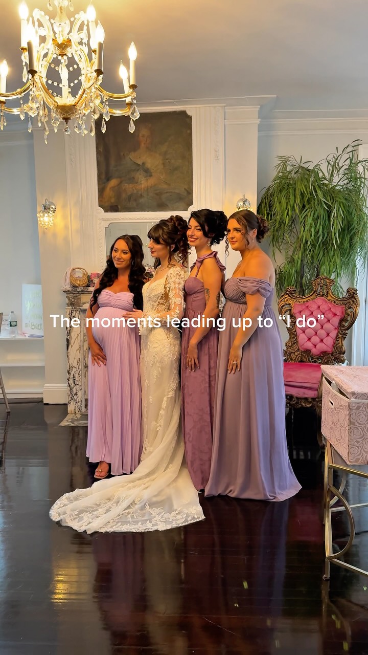 studio i do bridesmaid dresses The moments leading up to “I do” 🤍, From getting ready with your girls to the final touches with Mom, the Princess Bridal Suite is where some of the sweetest memories happen before the celebration Available in sizes 00 Lace and tulle wedding dress Jenny by Yoo Stassie Size:2T