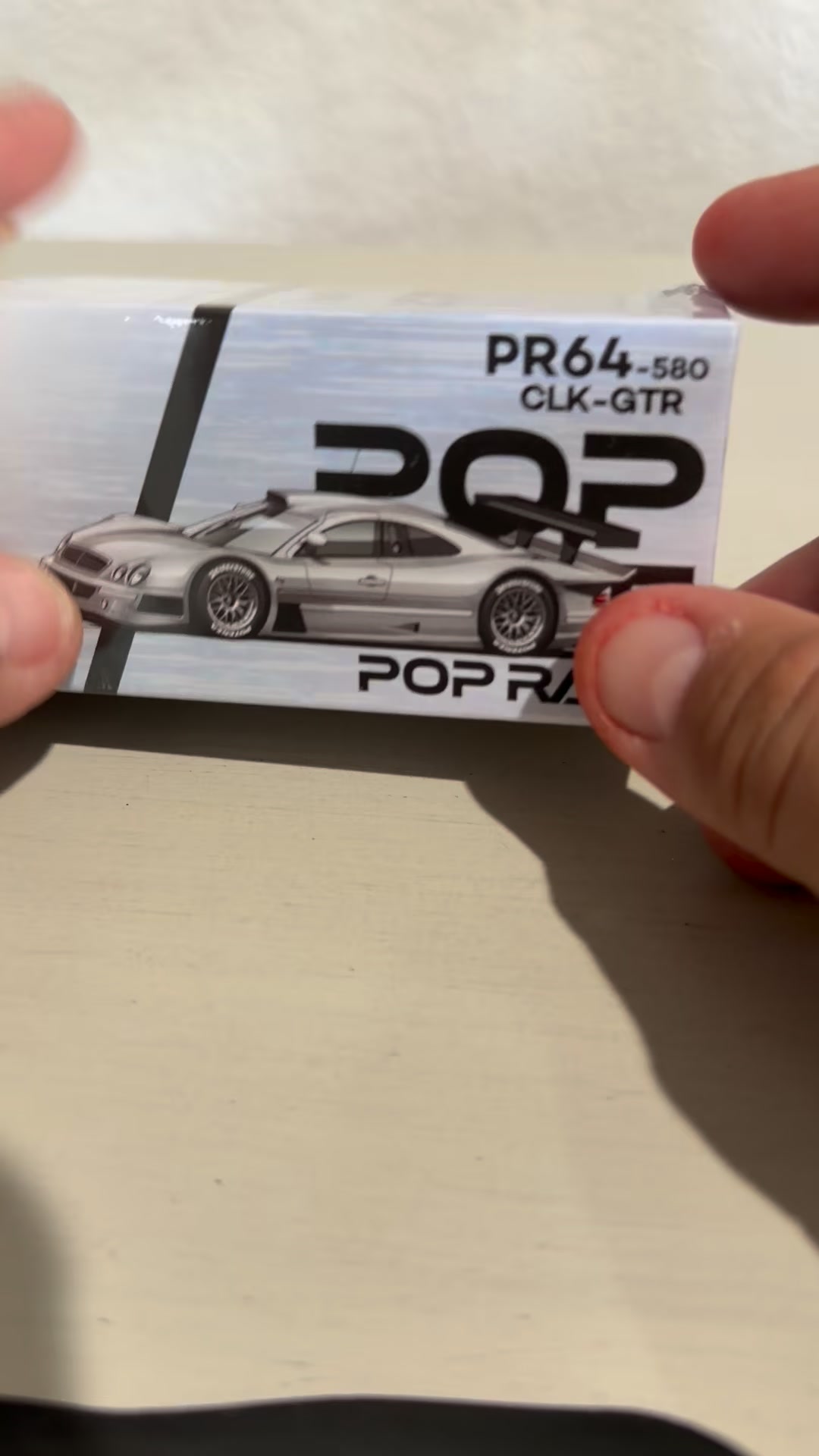 Unboxing Pop Race 1/64 CLK GTR RAW METAL (HONG KONG TOYCAR SALON
