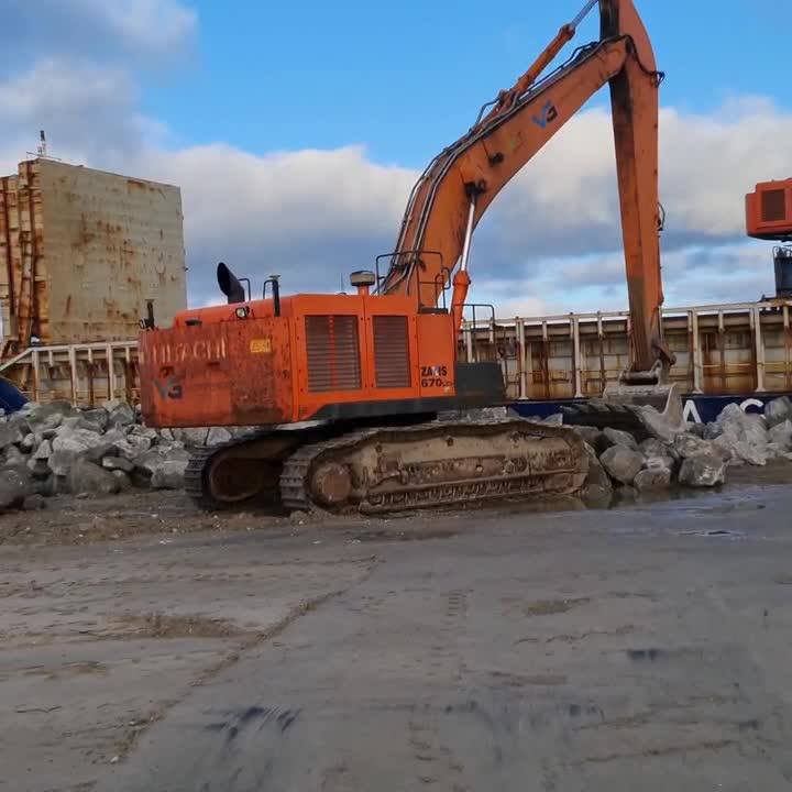 Port of Calais (again )! This time the excavators are heading off
